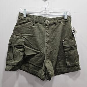 Arizona Jean Company NEW W/TAG VINTAGE Y2K JCPenney Green Cargo Shorts Girls 16